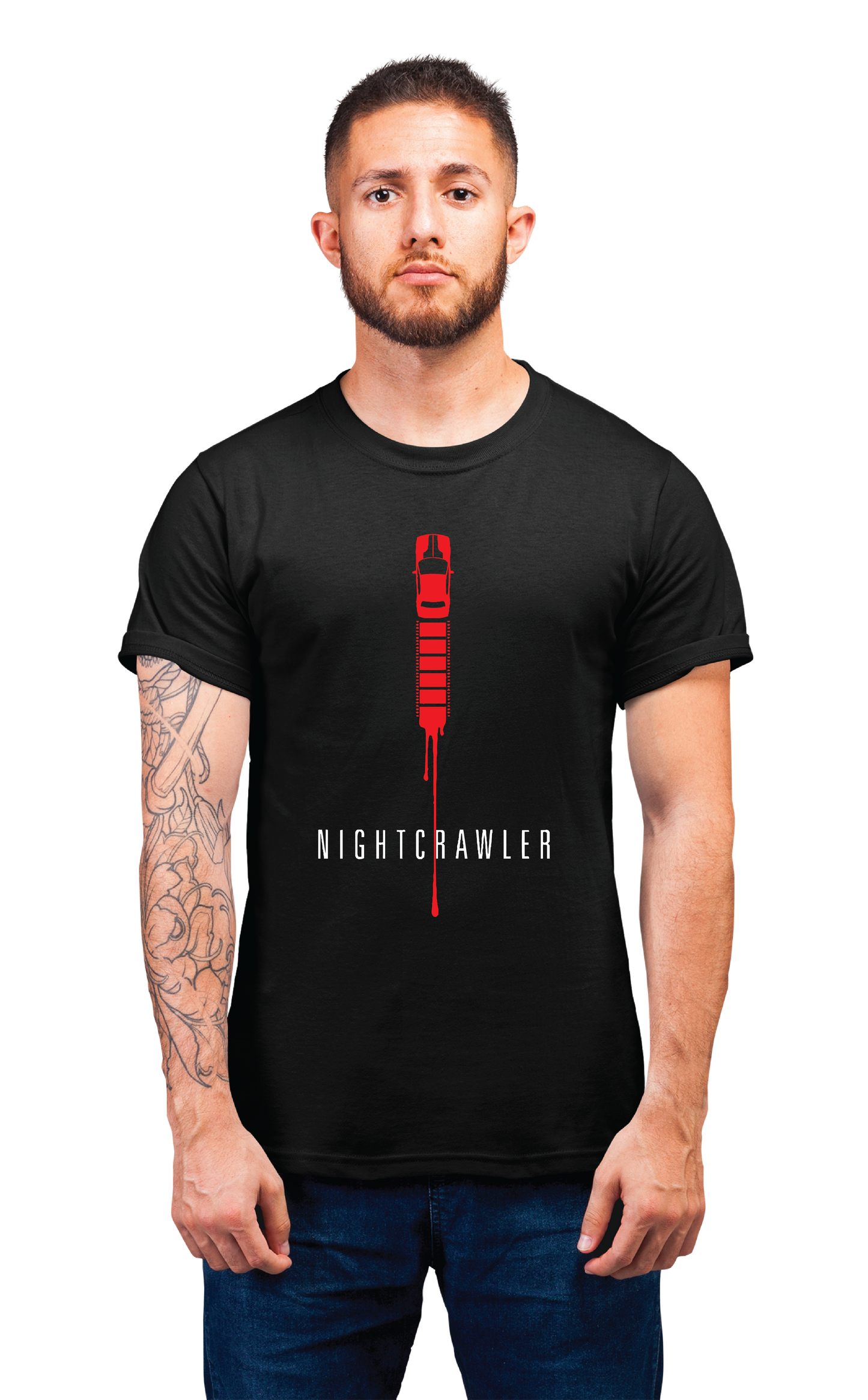 Sweaty Armpits Premium Unisex Printed T-shirt Nightcrawler Movie Thriller Minimalistic Design