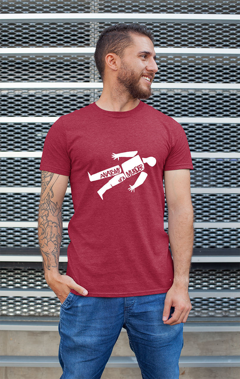 Sweaty Armpits Premium Unisex Printed T-shirtsMovie Minimalistic Design Anatomy Of A Murder