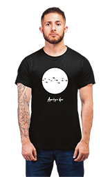 Minimalist movie-inspired T-shirt with a round neck and breathable 180 GSM material