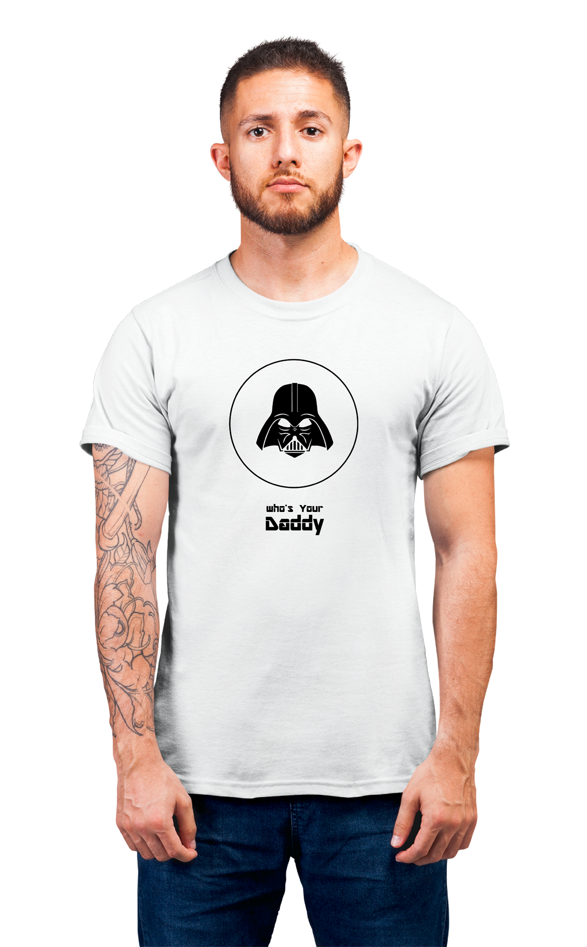 Sweaty Armpits Premium Unisex Printed T-shirts Darth Wader "Who's Your Daddy" Star Wars Minimalistic Design