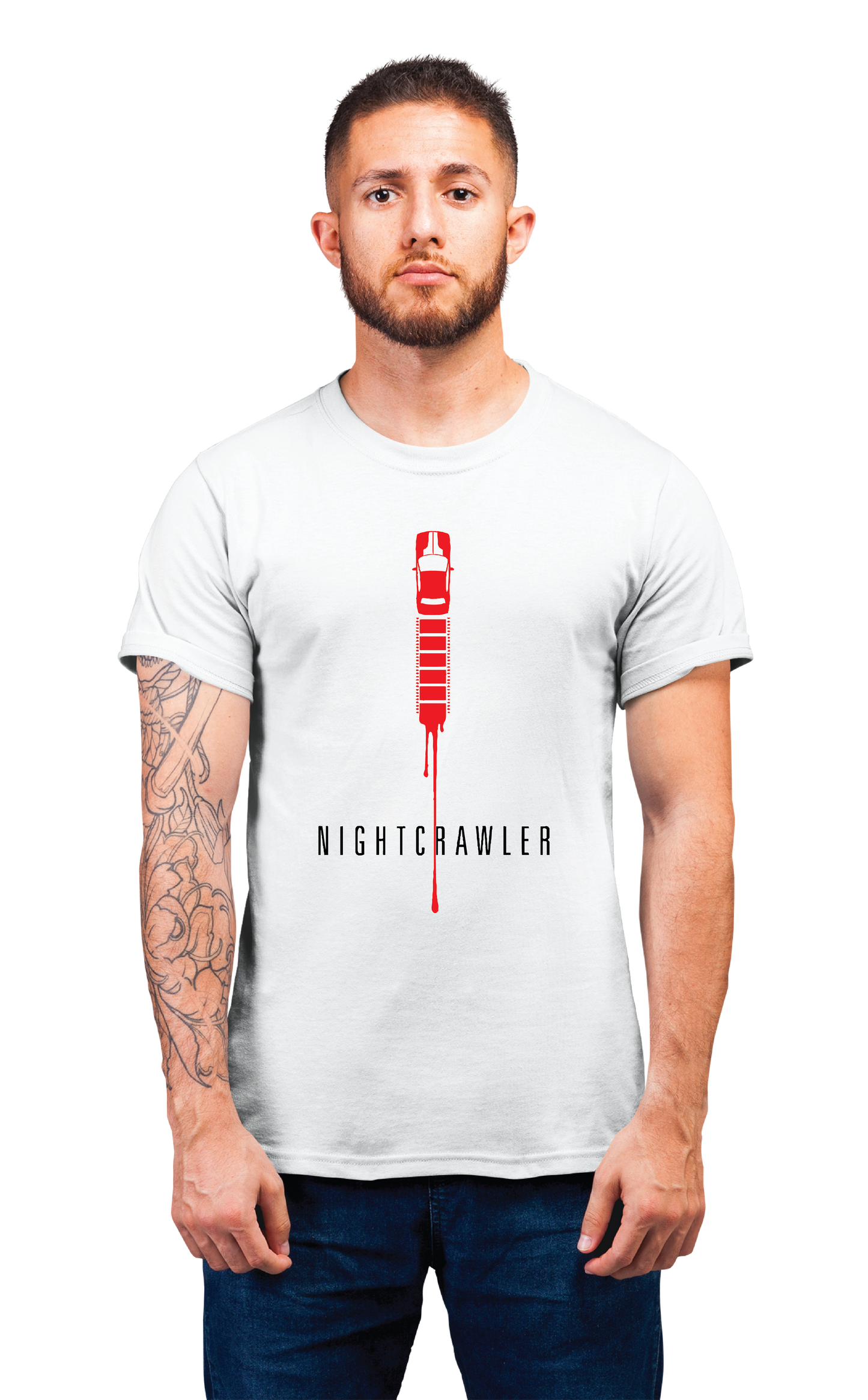 Sweaty Armpits Premium Unisex Printed T-shirt Nightcrawler Movie Thriller Minimalistic Design