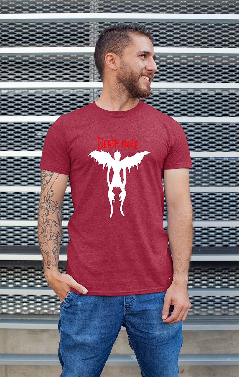 Sweaty Armpits Premium Unisex Printed T-shirts,Death Note Anime, Classic Anime, Minimalistic Design