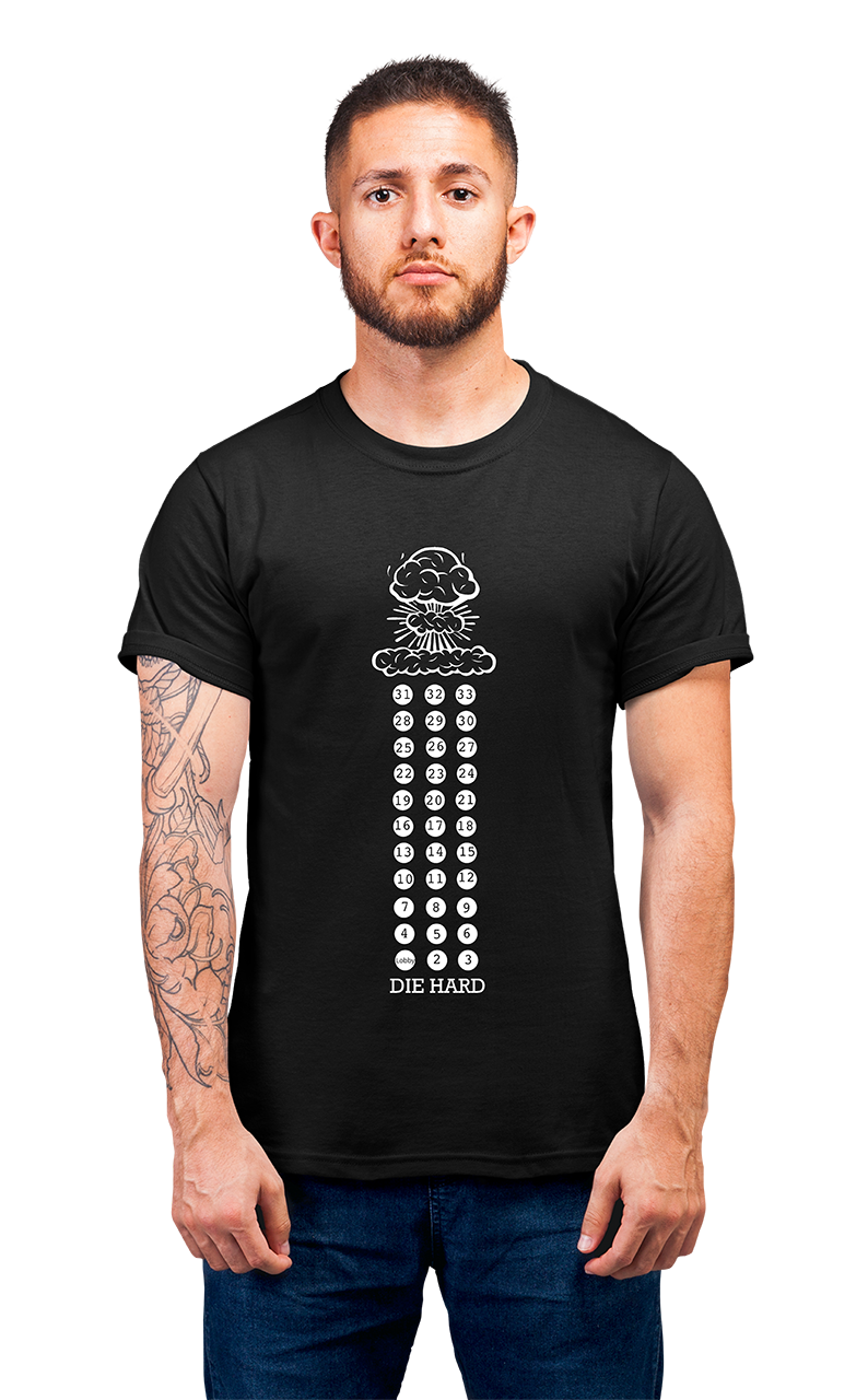 Sweaty Armpits Premium Unisex Printed T-shirtsDie Hard, Cult Classic, Iconic Movie, Bruce Willis, Minimalistic Design