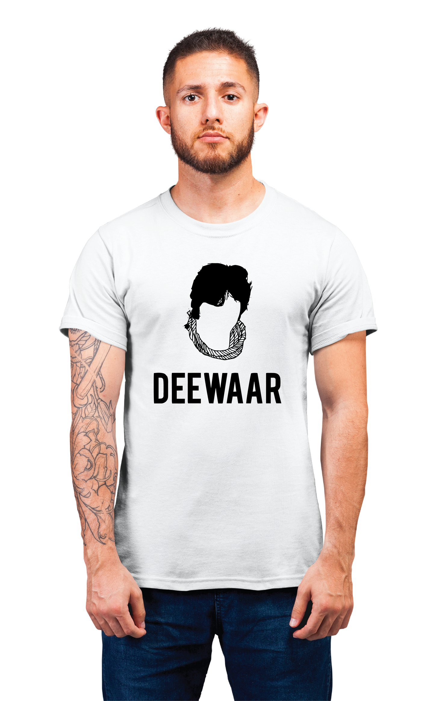 Sweaty Armpits Premium Unisex Printed T-shirtDeewaar Old Classic Hindi Movie, Minimalistic Design