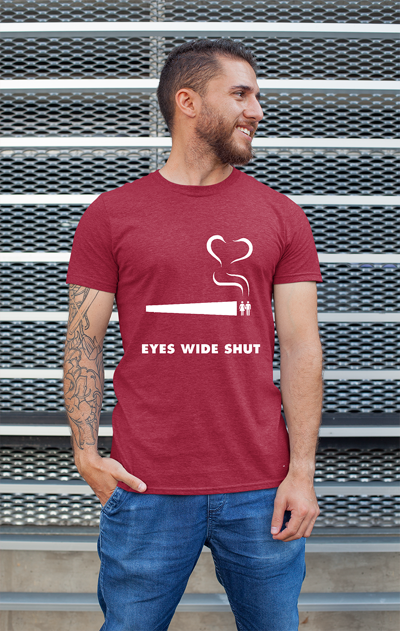 Sweaty Armpits Premium Unisex Printed T-shirt Eyes Wide Shut, Cult Classic, Iconic Movie Stanley Kubrick, Tom Cruise,Minimalistic Design