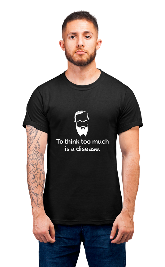 Minimalist movie-inspired T-shirt with a round neck and breathable 180 GSM material