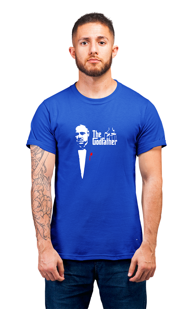 Sweaty Armpits Premium Unisex Printed T-shirts "The Godfather" Iconic Movie, Francis Ford Coppola, Marlon Brando, Al Pacino, "An Offer You Can't Refuse" Don Carleone Minimalistic Design
