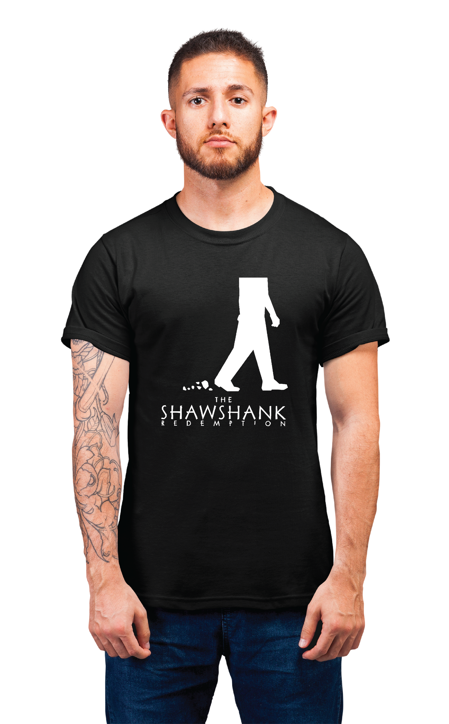 Sweaty Armpits Premium Unisex Printed T-shirt "The Shawshank Redemption" Frank Darabont Stephen King Slow Prison Break Minimalistic Design