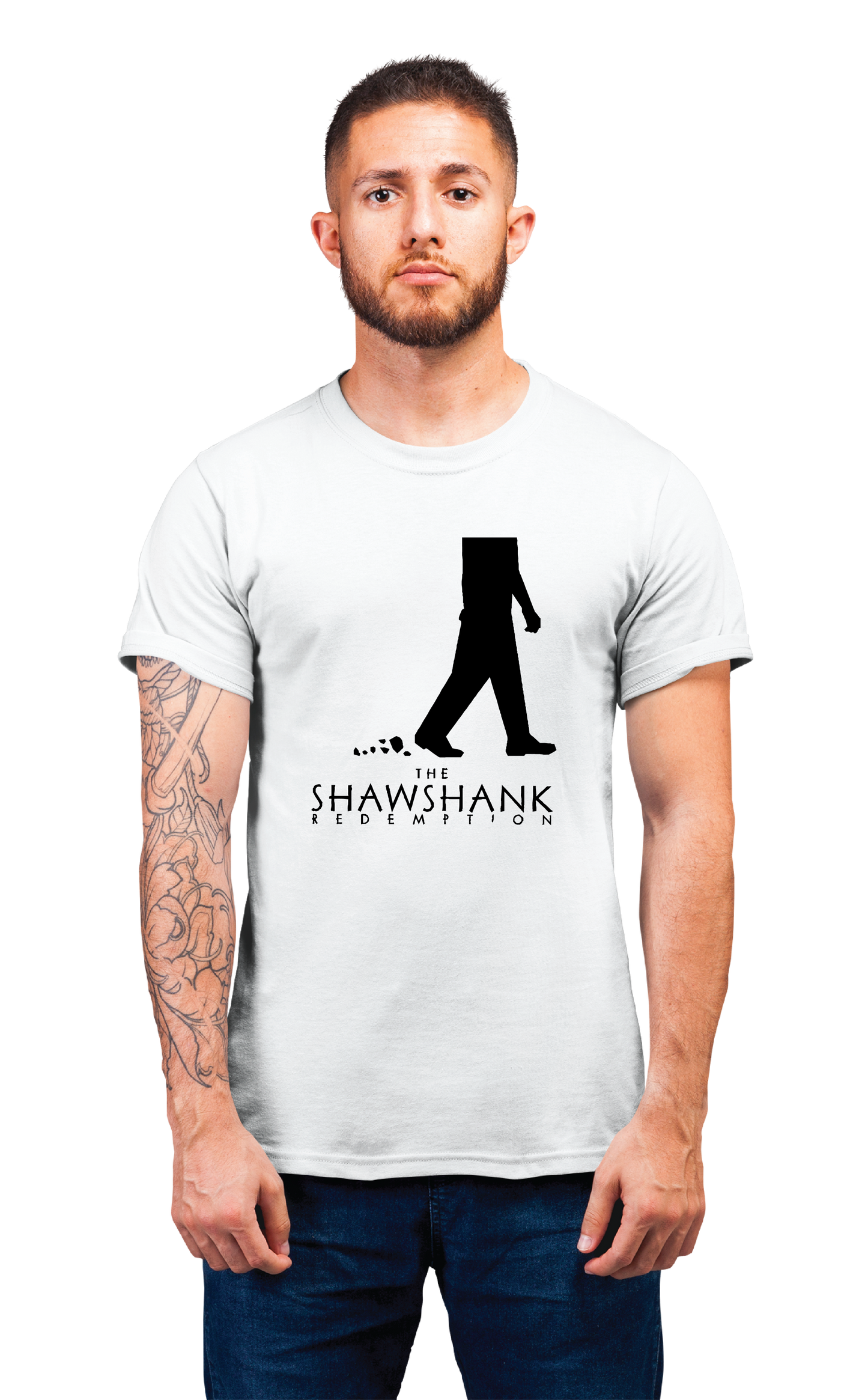 Sweaty Armpits Premium Unisex Printed T-shirt "The Shawshank Redemption" Frank Darabont Stephen King Slow Prison Break Minimalistic Design