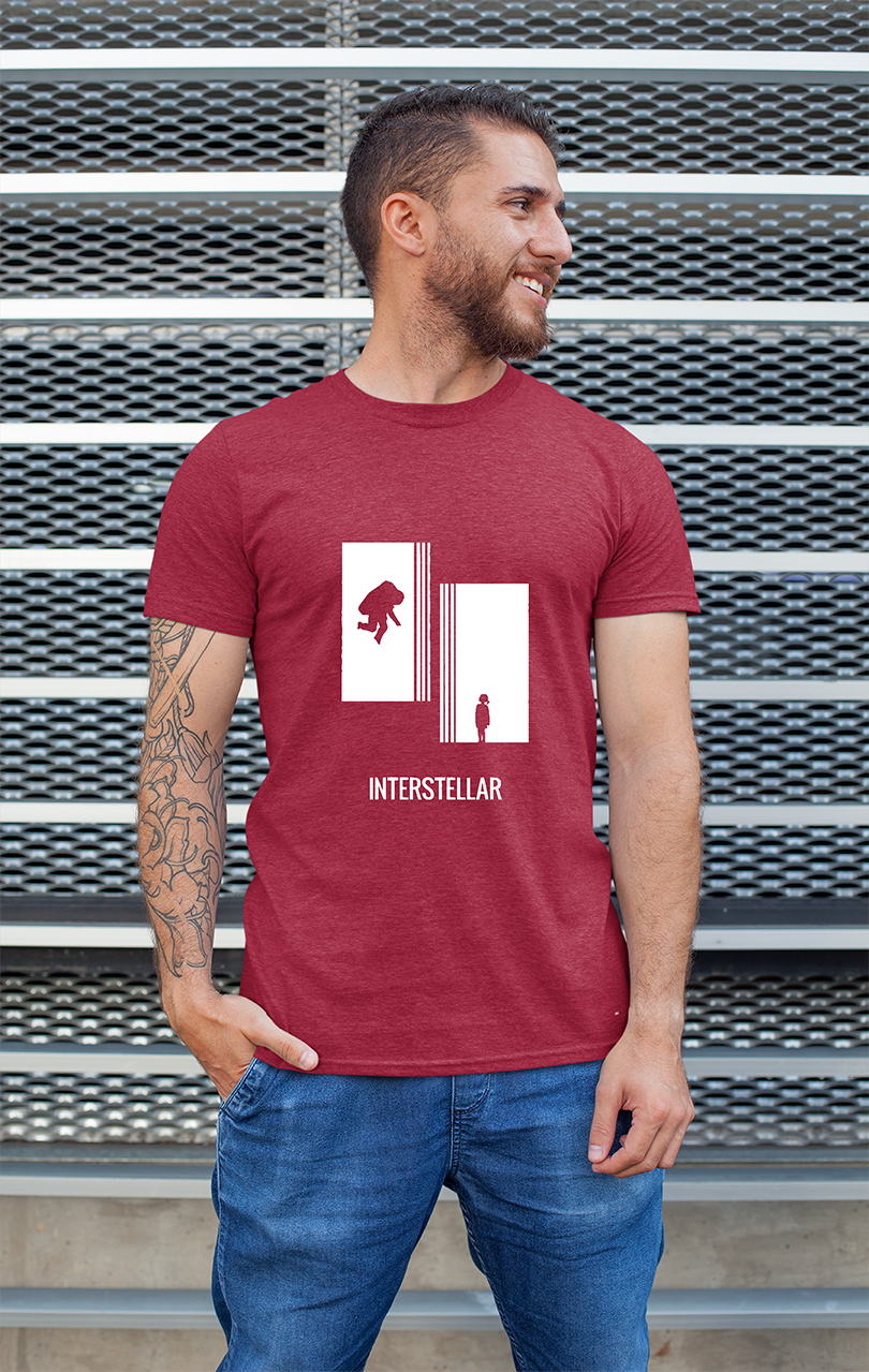 Sweaty Armpits Premium Unisex Printed T-shirt Interstellar Christopher Nolan Movie Sci-Fi Space Epic Minimalistic Timeless Design