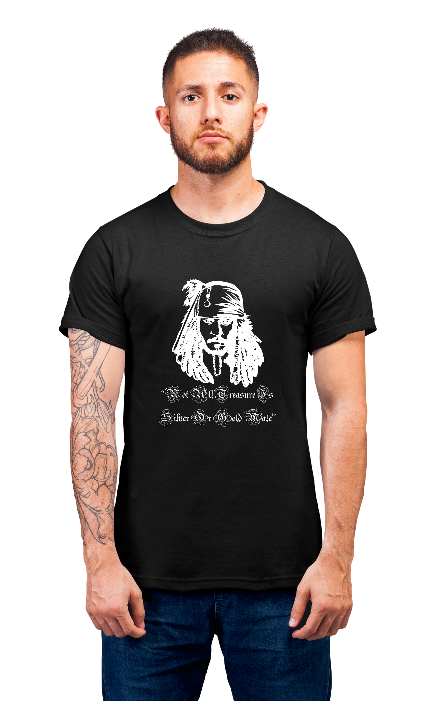 Sweaty Armpits Premium Unisex Printed T-shirts,Jack Sparrow Johnny Depp Pirates Of the Carribean Minimalistic Art wrok