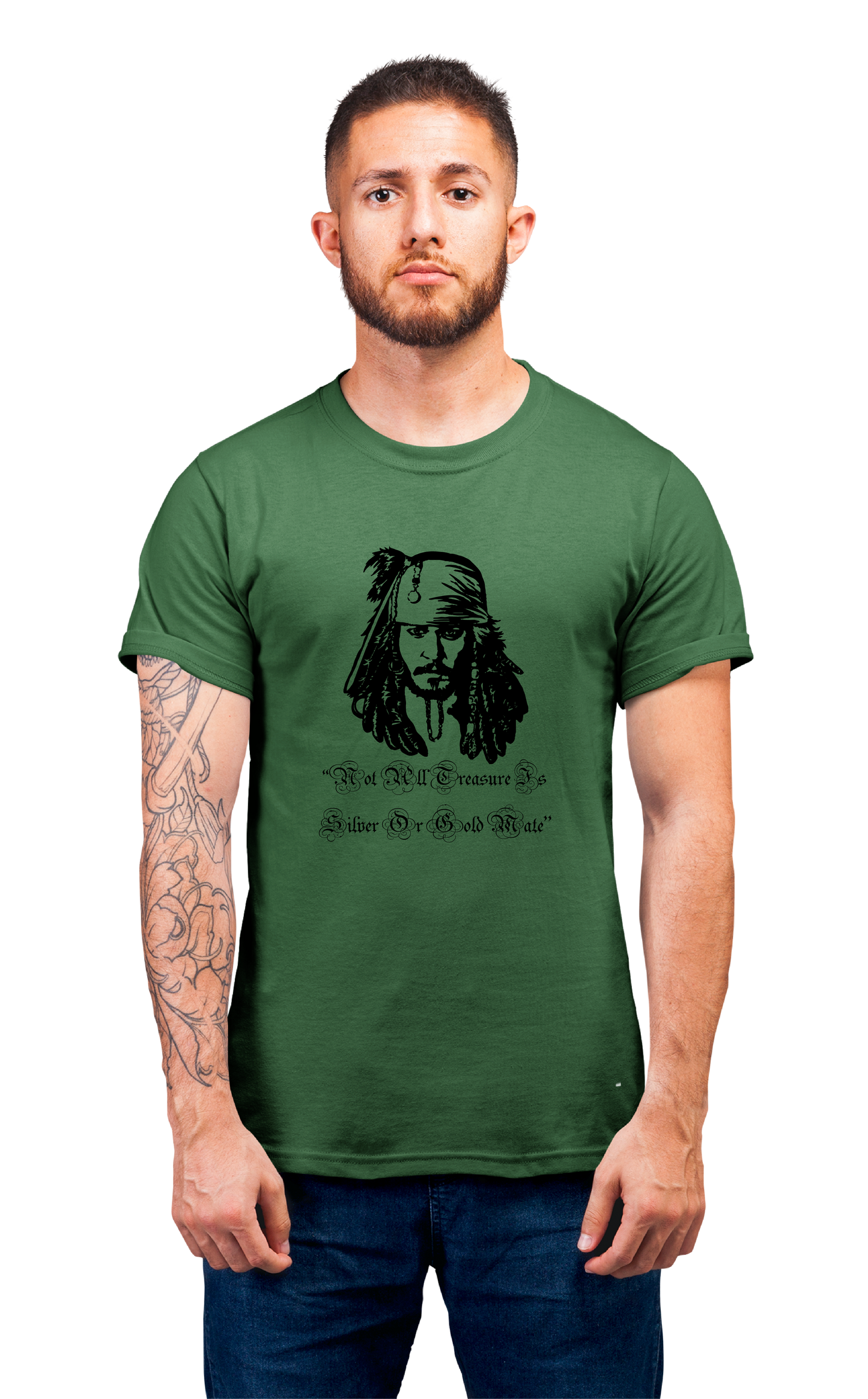 Sweaty Armpits Premium Unisex Printed T-shirts,Jack Sparrow Johnny Depp Pirates Of the Carribean Minimalistic Art wrok