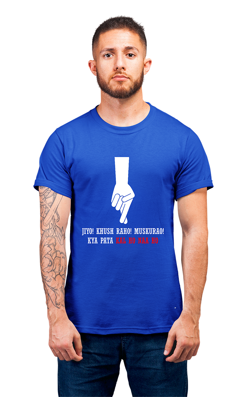 Sweaty Armpits Premium Unisex Printed T-shirt Hindi Movie Kal Ho Na Ho Minimalistic Design