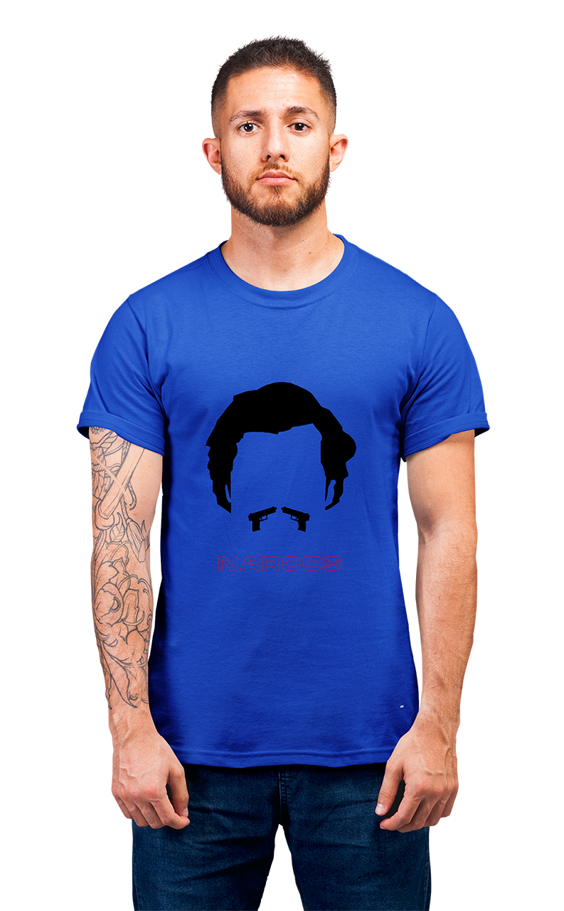 Sweaty Armpits Premium Unisex Printed T-shirts Narcos "Pablo Escobar" T.V Show "Netflix Original" Minimaalistic Design