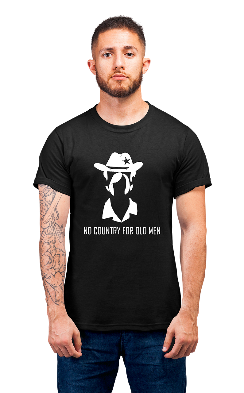 Sweaty Armpits Premium Unisex Printed T-shirts"No Country For Old Men" Coen Brothers Thriller Marterpiece Minimalistic Design