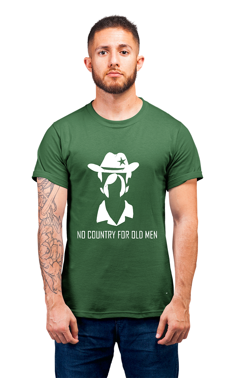 Minimalist movie-inspired T-shirt with a round neck and breathable 180 GSM material
