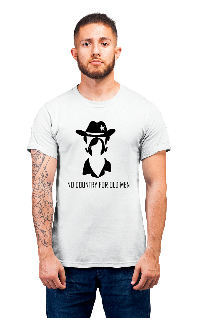 Sweaty Armpits Premium Unisex Printed T-shirts"No Country For Old Men" Coen Brothers Thriller Marterpiece Minimalistic Design