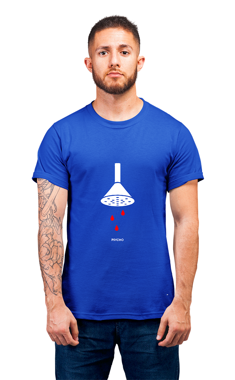 Sweaty Armpits Premium Unisex Printed T-shirt Alfred Hitchcock Psycho Movie Minimalistic Design