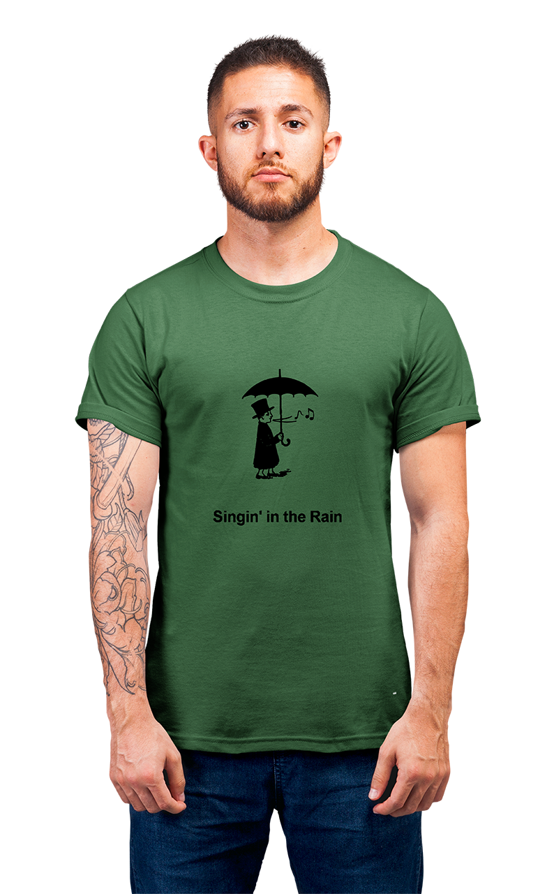 Sweaty Armpits Premium Unisex Printed T-shirts Singin In The Rain Musical Movie Minimalistic Design