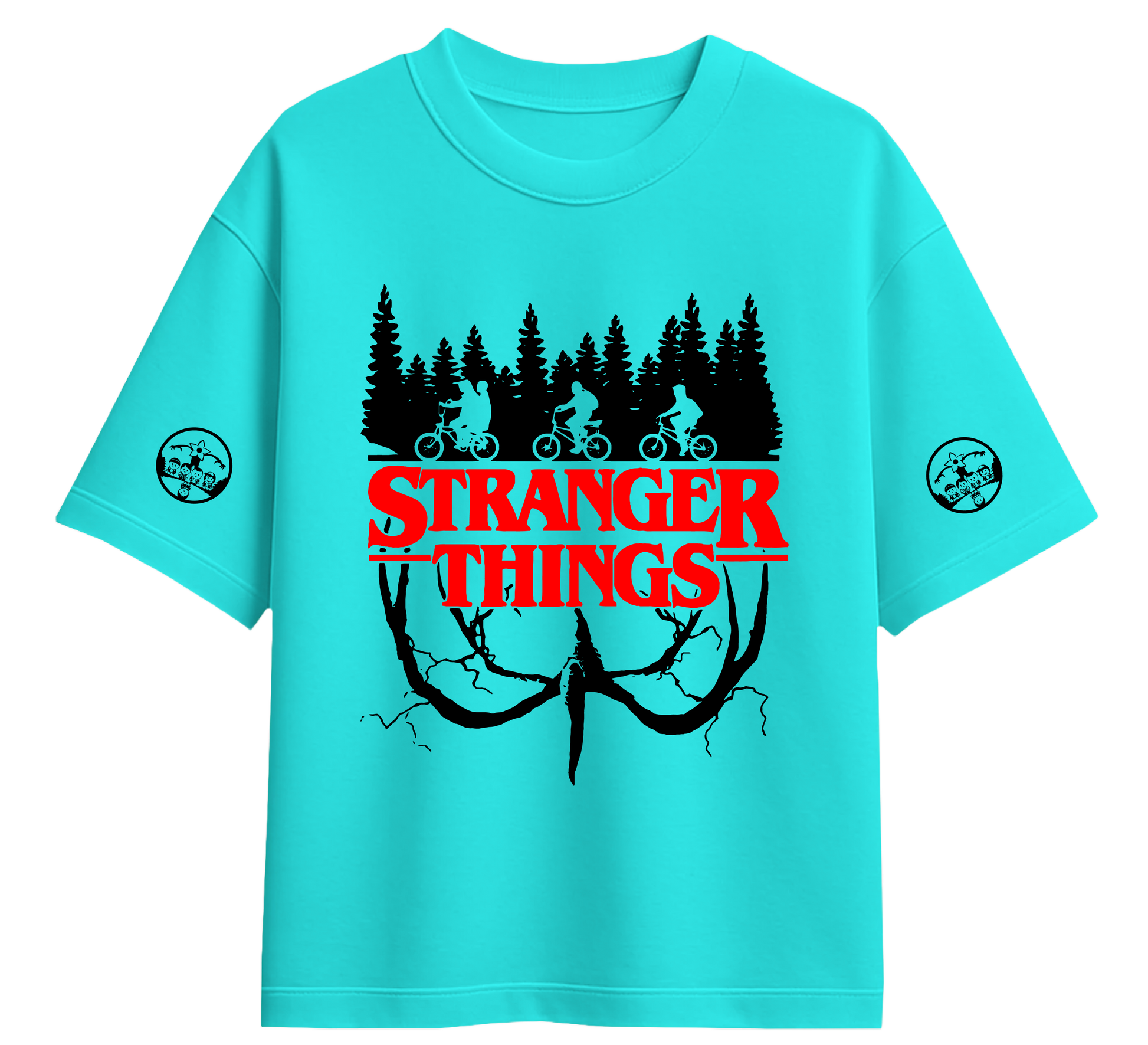 Minimalist movie-inspired T-shirt with a round neck and breathable 180 GSM material