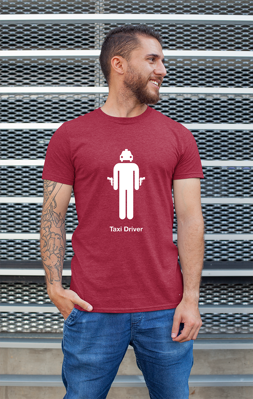 Sweaty Armpits Premium Unisex Printed T-shirt Taxi Driver Movie Minimalistic Design
