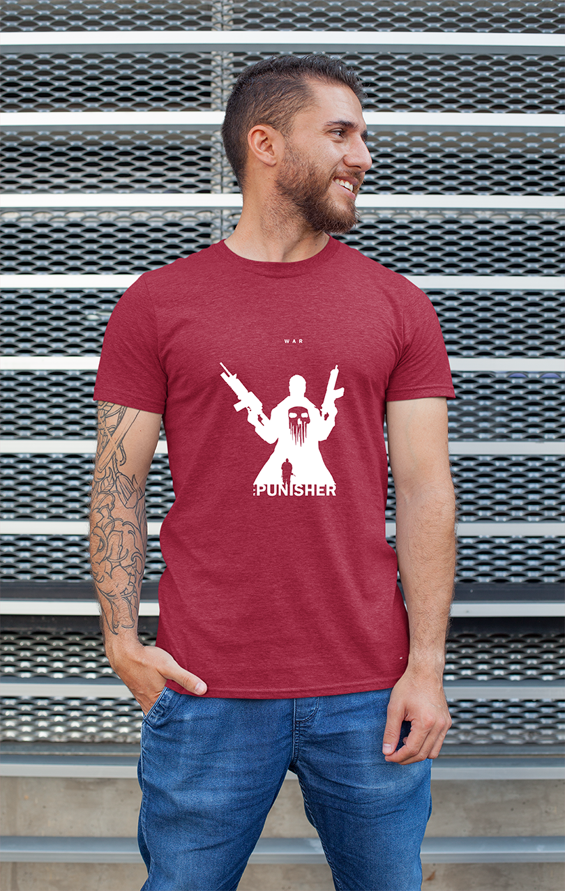 Sweaty Armpits Premium Unisex Printed T-shirt The Punisher Marvel TV Show Minimalistic Design