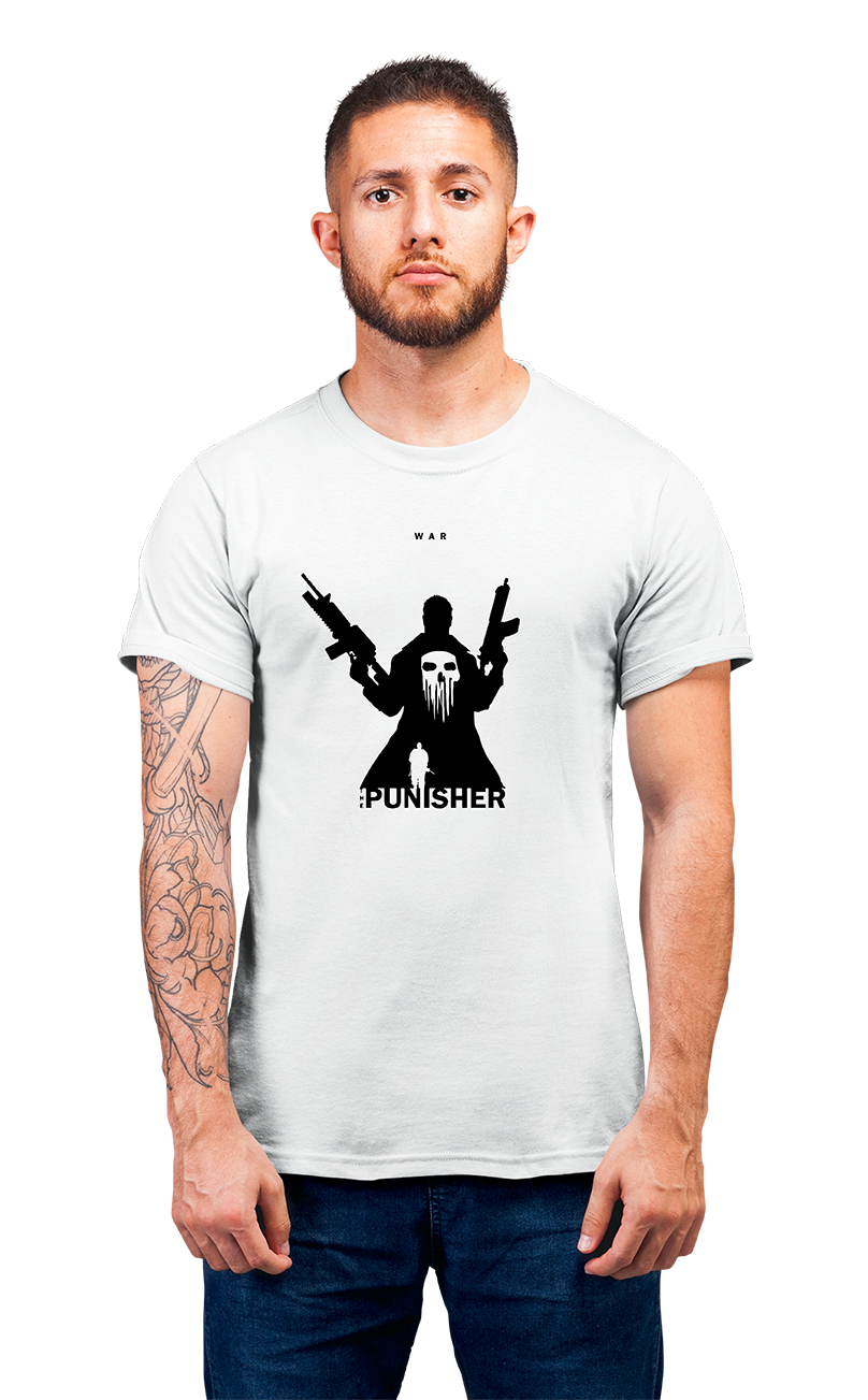 Sweaty Armpits Premium Unisex Printed T-shirt The Punisher Marvel TV Show Minimalistic Design