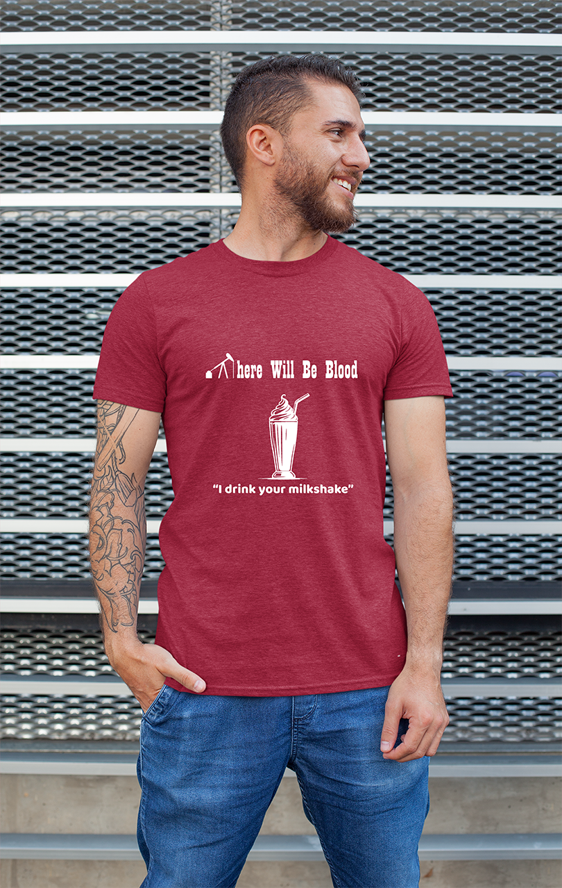 Sweaty Armpits Premium Unisex Printed T-shirt There Will Be Blood PTA "Epic" "Period Drama" Sir Daniel Day-Lewis Minimalistic Design