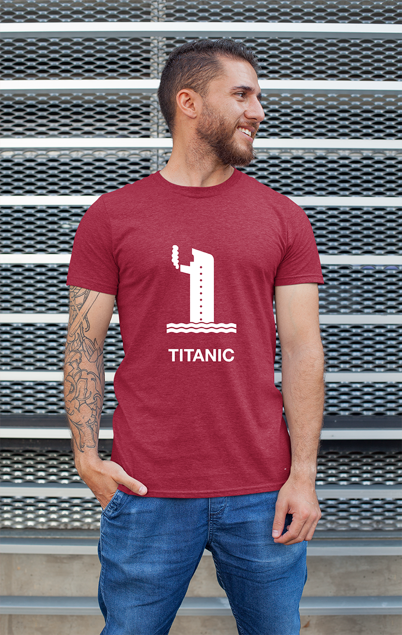 Minimalist movie-inspired T-shirt with a round neck and breathable 180 GSM material