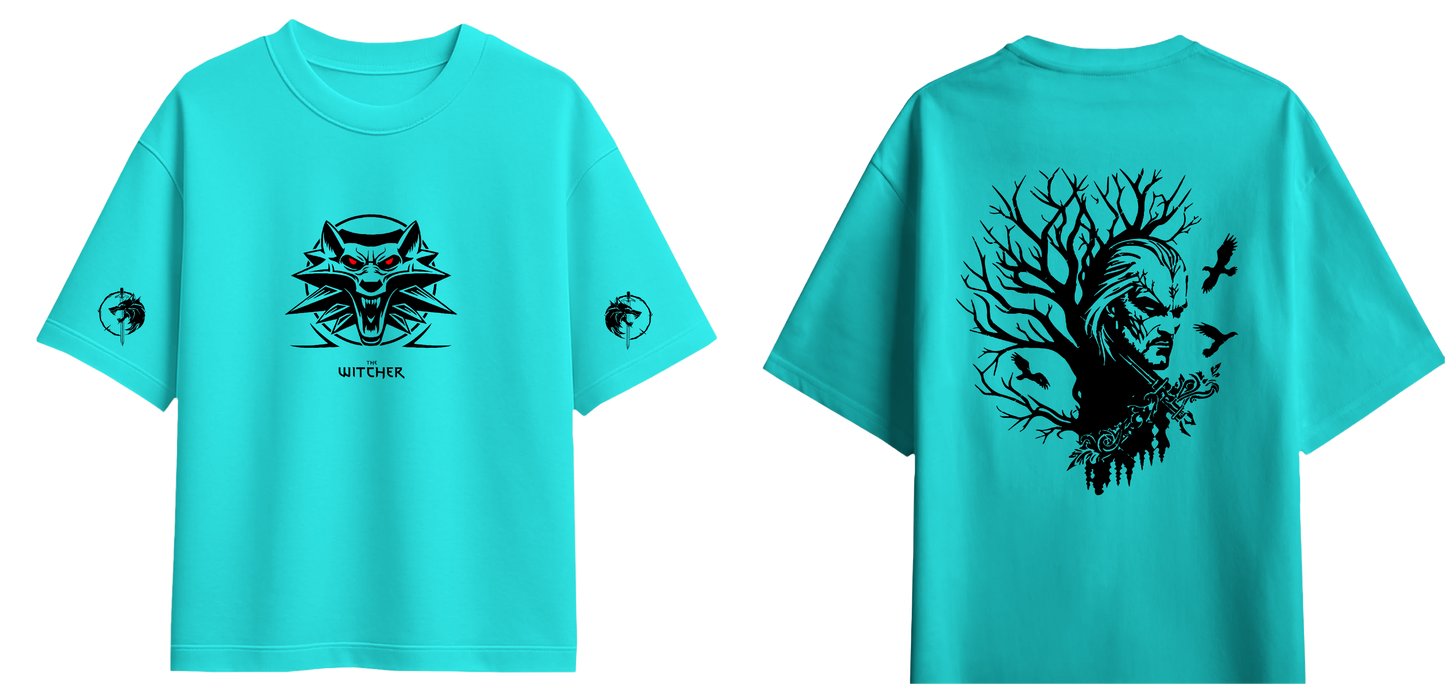 Sweaty Armpits Premium Unisex Oversized T-Shirts  The Witcher1 T.V Show Minimalisitc Design