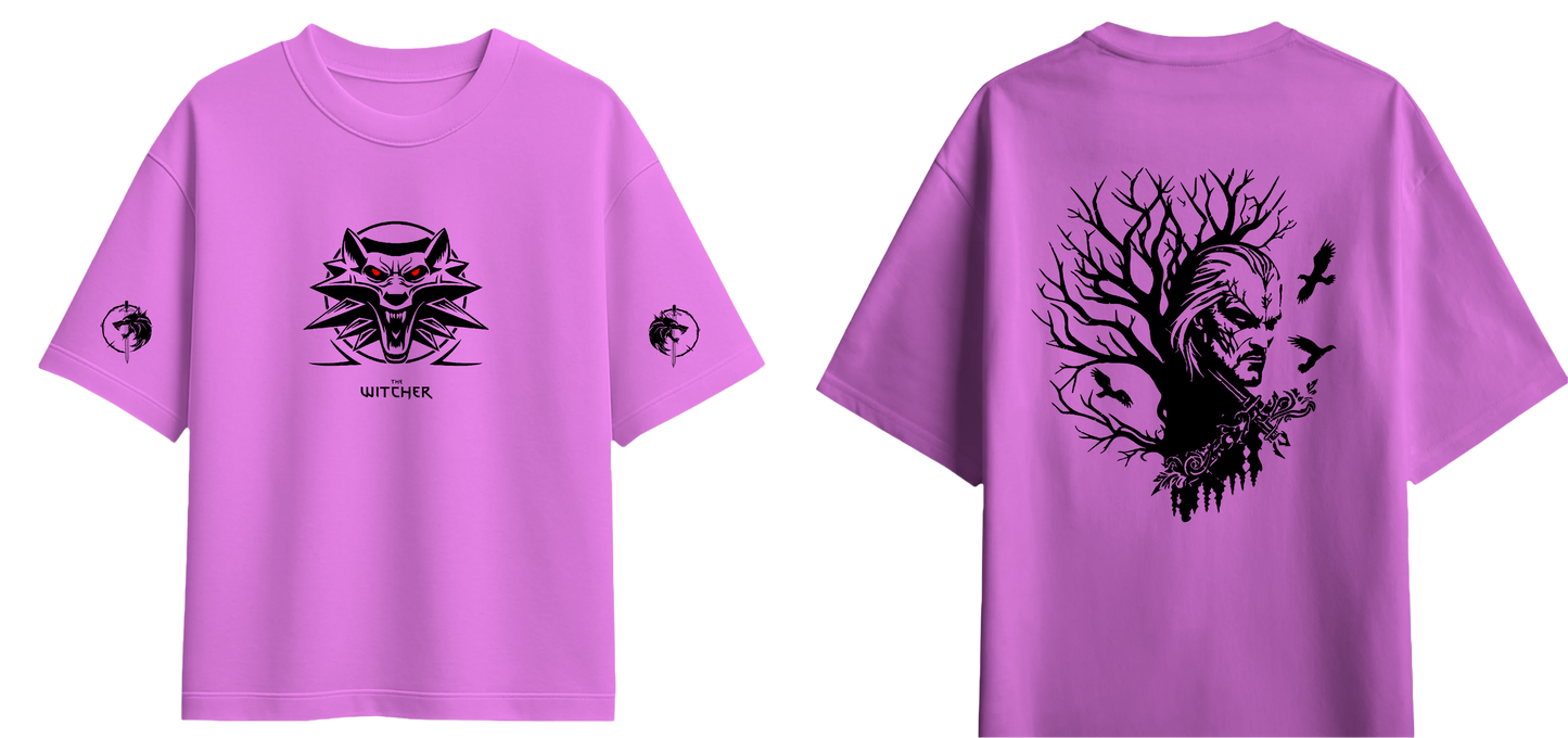 Sweaty Armpits Premium Unisex Oversized T-Shirts  The Witcher1 T.V Show Minimalisitc Design