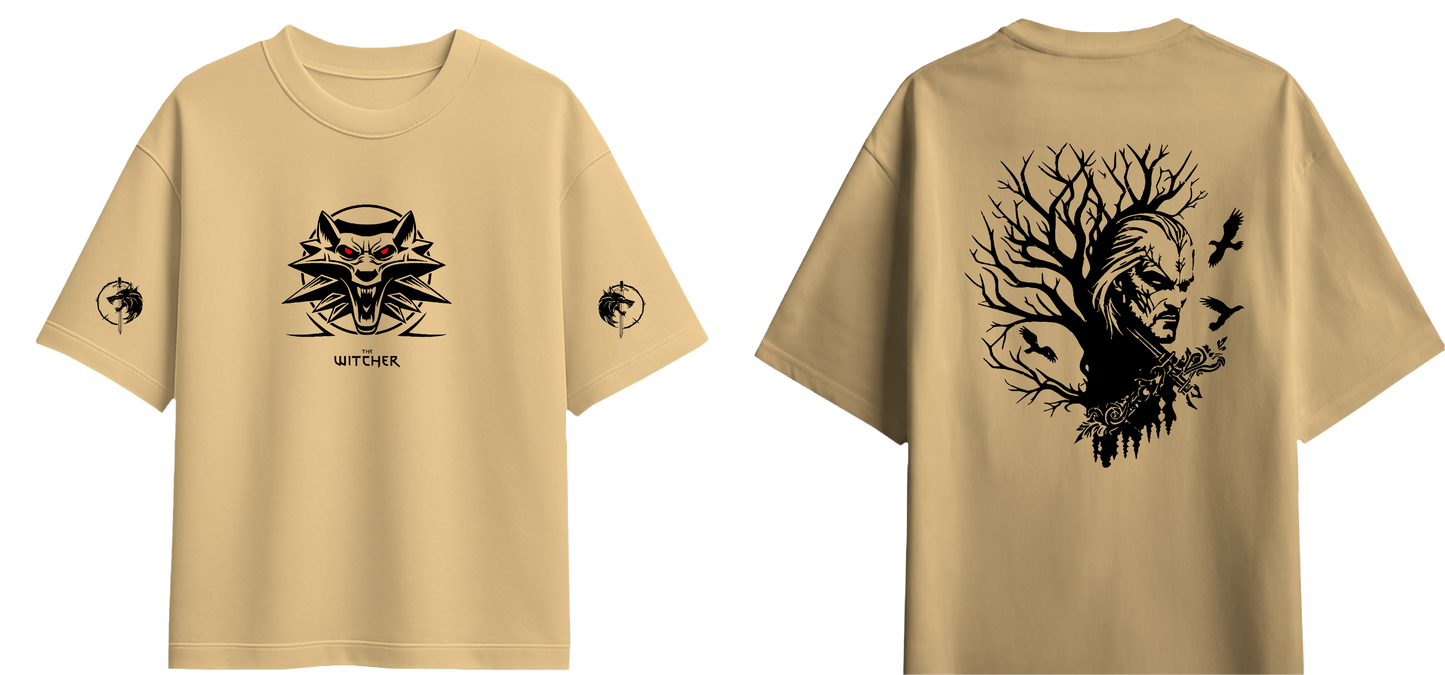 Sweaty Armpits Premium Unisex Oversized T-Shirts  The Witcher1 T.V Show Minimalisitc Design