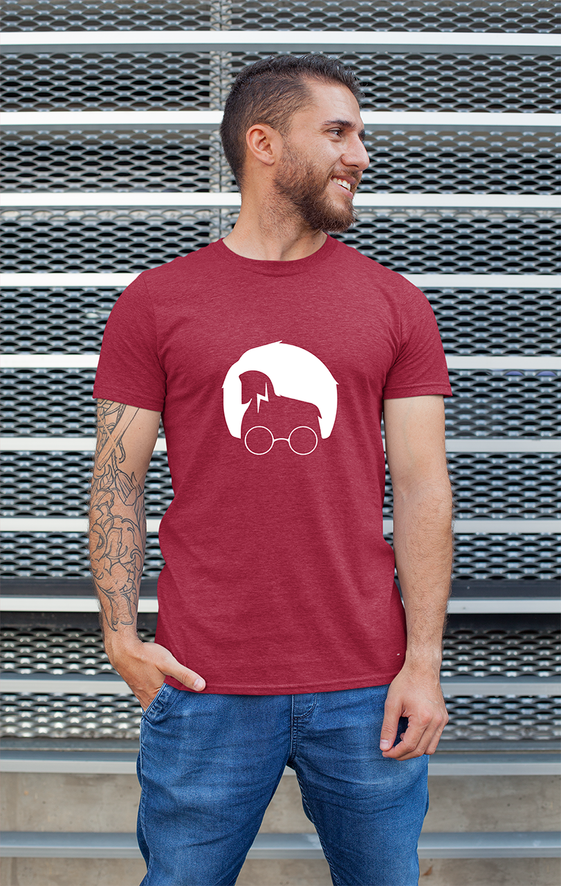 Sweaty Armpits Premium Unisex Printed T-shirt "Harry Potter" "The Wizard Word" "Potterhead" Iconic Glasses and Scar Movie Enthusiast Special Minimalistic Design