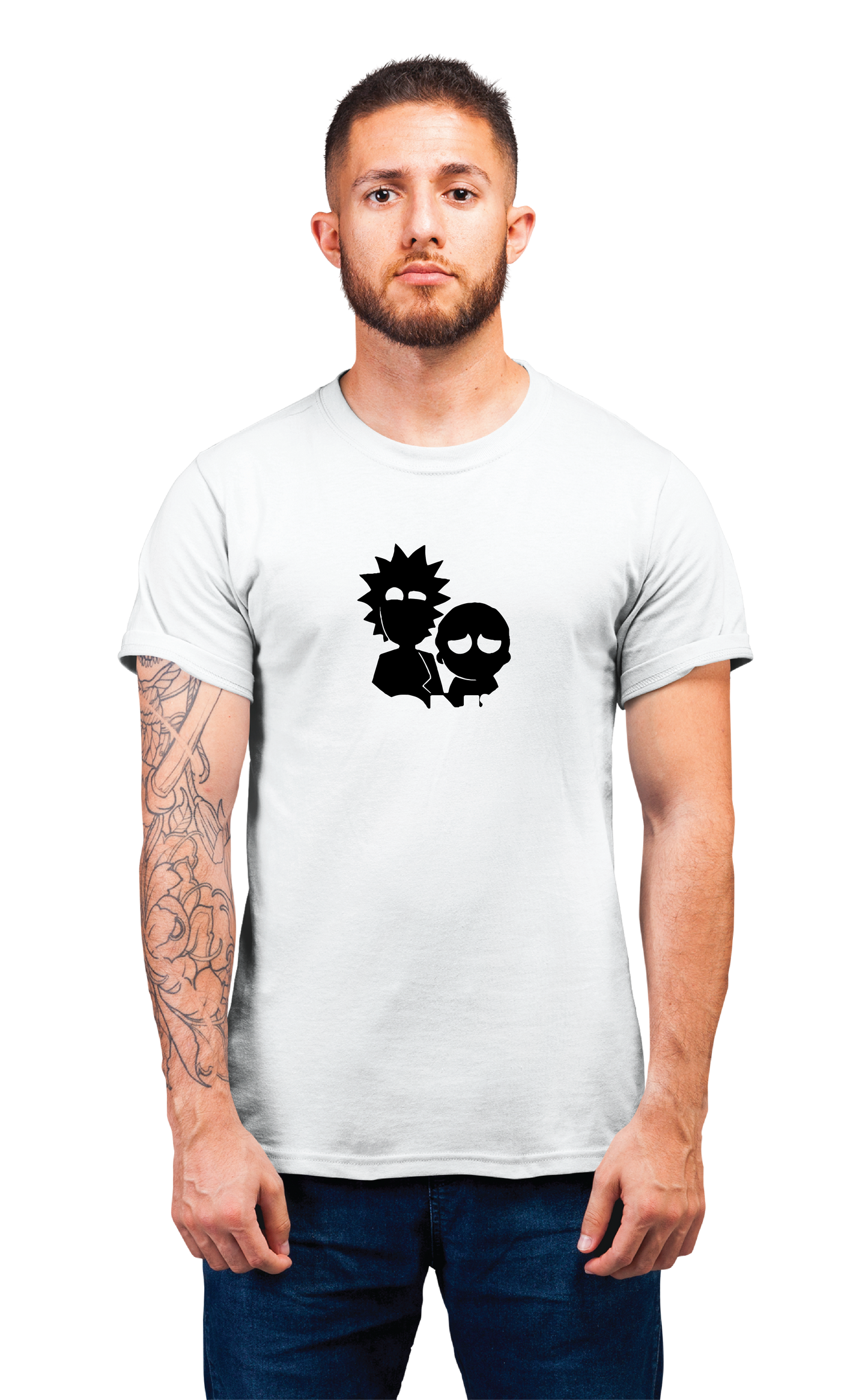 Sweaty Armpits Premium Unisex Printed T-shirt Rick and Morty T.V Show Animated Comedy Sci-Fi Show Minimalistic Design