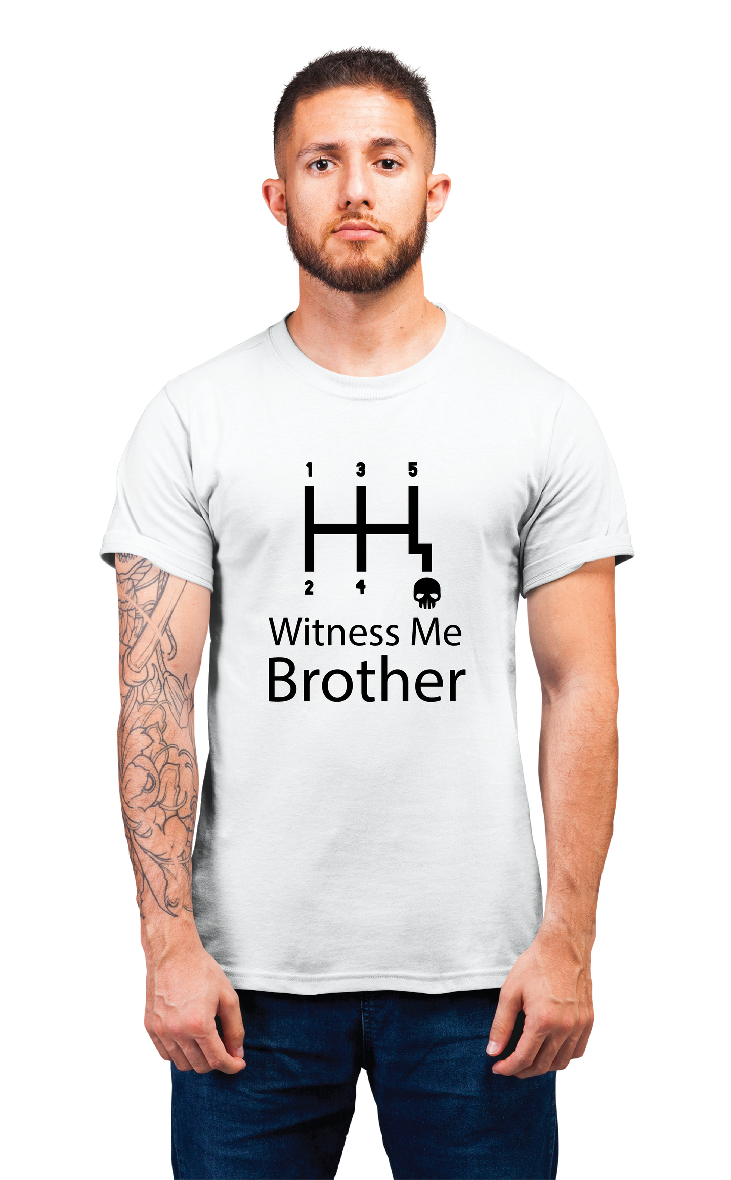 Sweaty Armpits Premium Unisex Printed T-shirts "Mad Max Fury Road" Movie "Witness Me Brother"Minimalistic Design