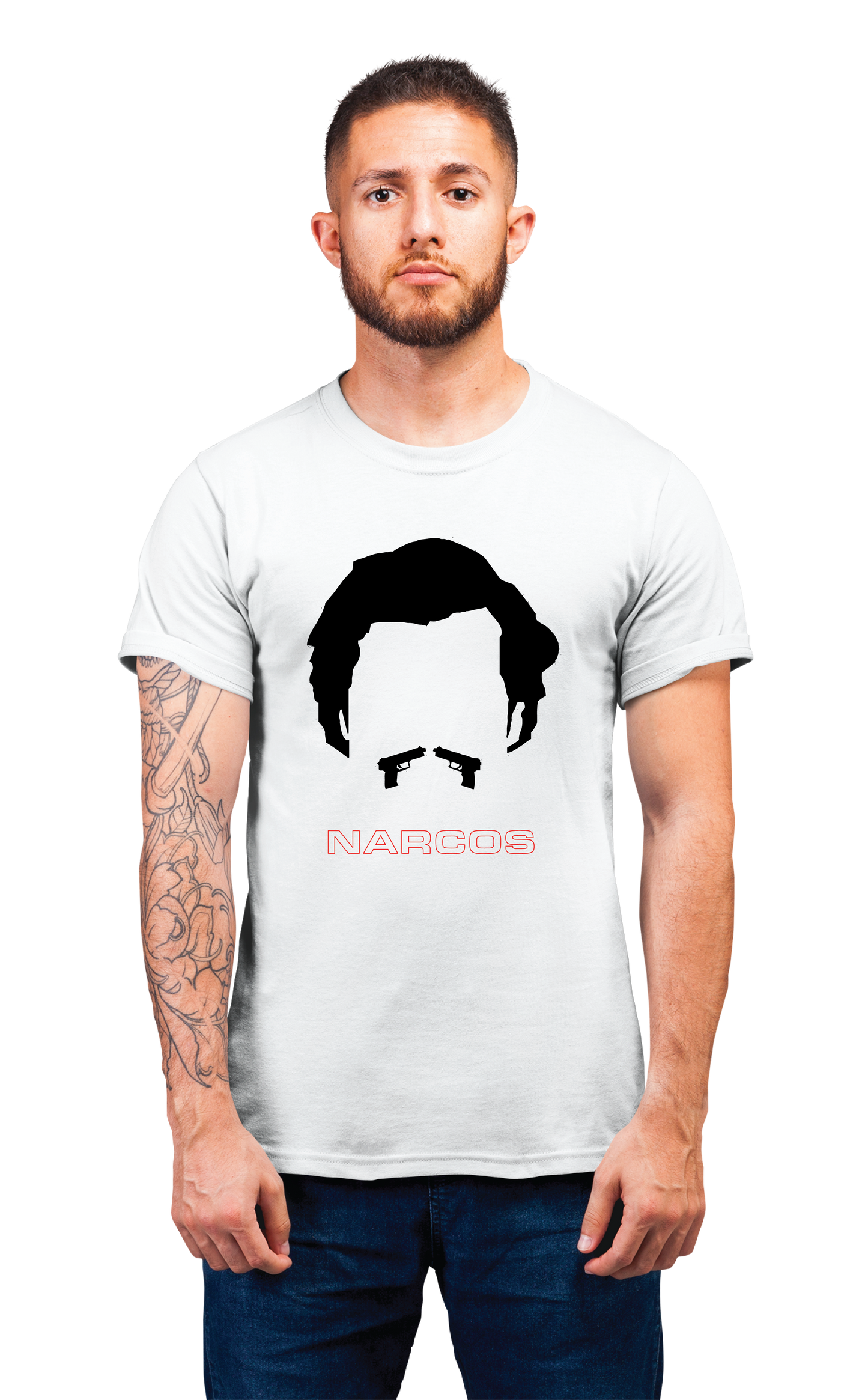 Sweaty Armpits Premium Unisex Printed T-shirts Narcos "Pablo Escobar"  T.V Show "Netflix Original" Minimaalistic Design