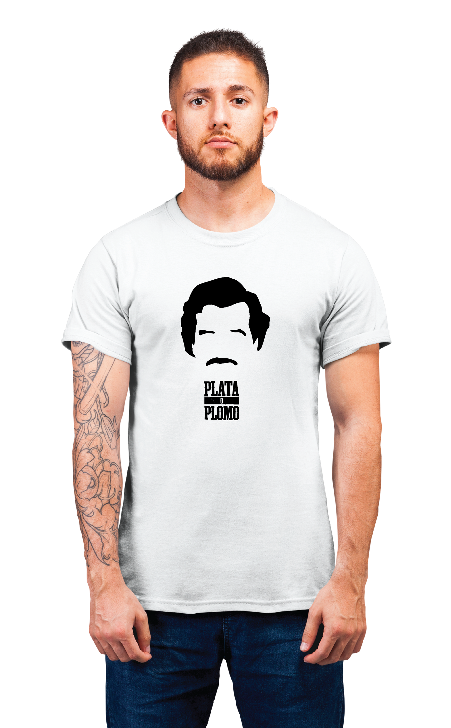 Sweaty Armpits Premium Unisex Printed T-shirt Narcos "Pablo Escobar" T.V Show Mexico Minimalistic Design