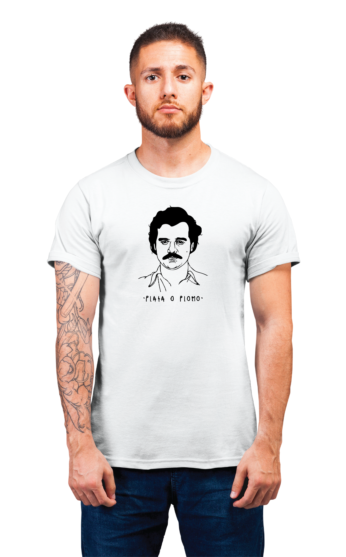 Sweaty Armpits Premium Unisex Printed T-shirts Plata A Plomo Narcos Netflix Original Mexico Show Pablo Escobar Minimalistic Design