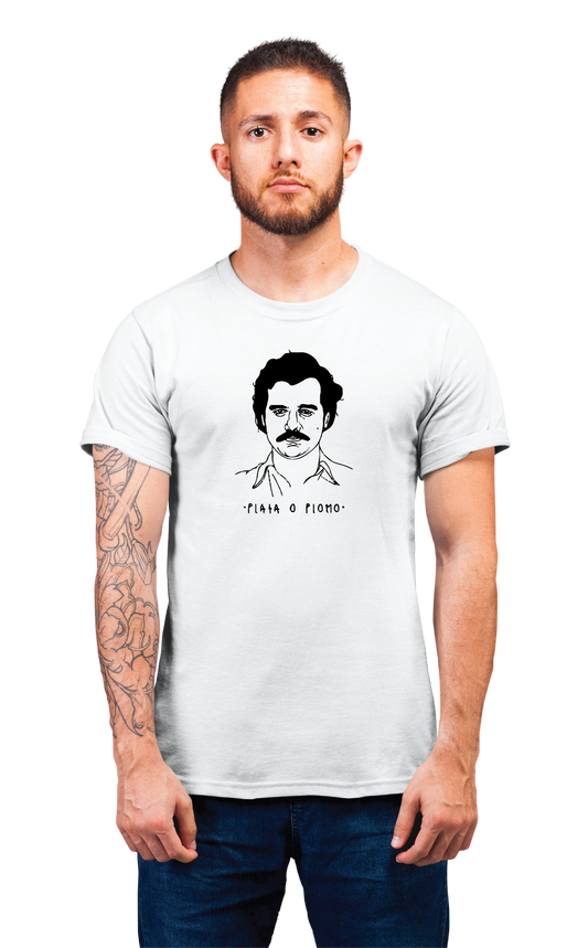 Sweaty Armpits Premium Unisex Printed T-shirts Plata A Plomo Narcos Netflix Original Mexico Show Pablo Escobar Minimalistic Design