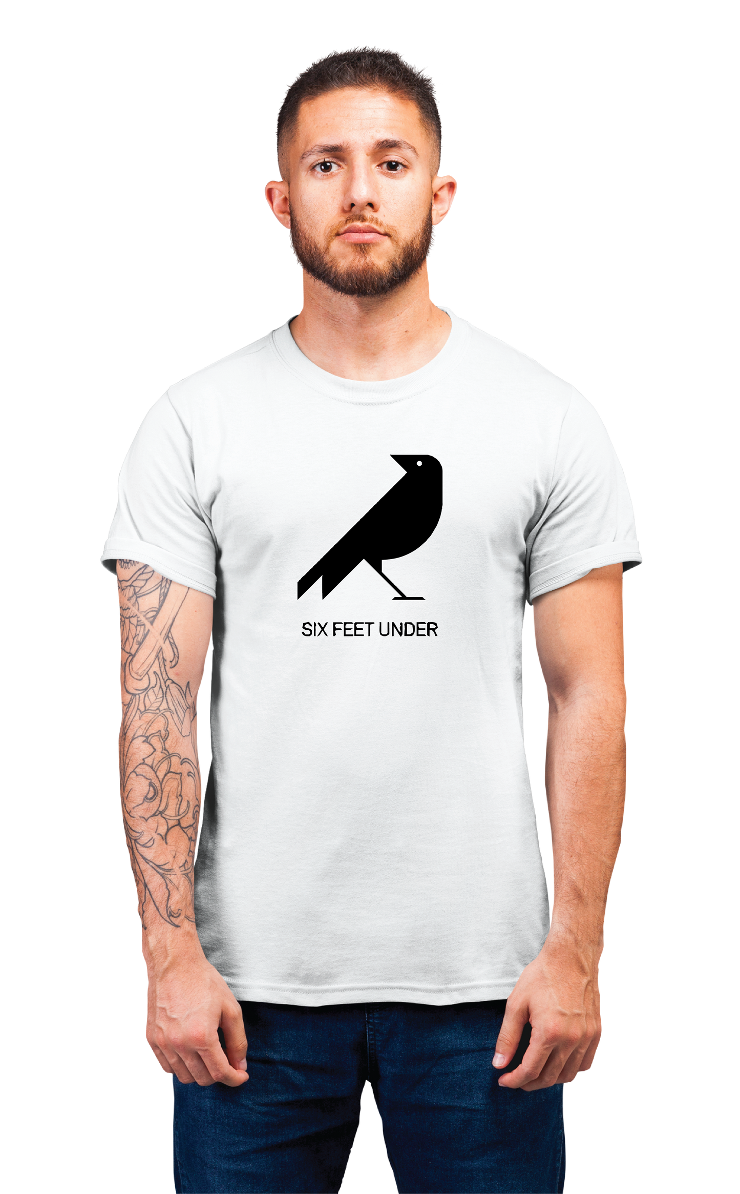 Sweaty Armpits Premium Unisex Printed T-shirt Six Feet Under Hbo Original Show Allan Ball Crow Minimalistic Design