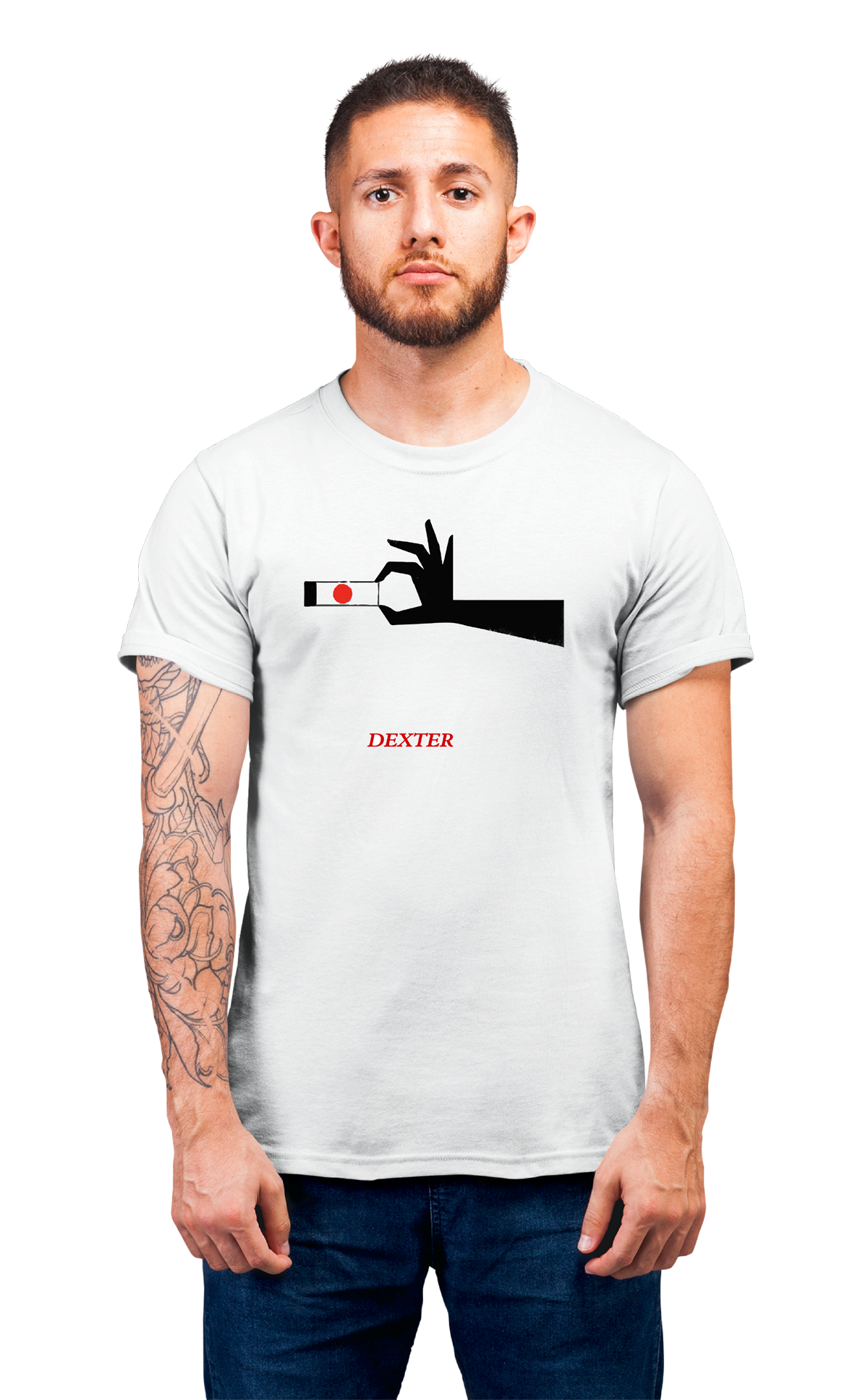 Sweaty Armpits Premium Unisex Printed T-shirt, Dexter T.V Show,  Minimalistic Design