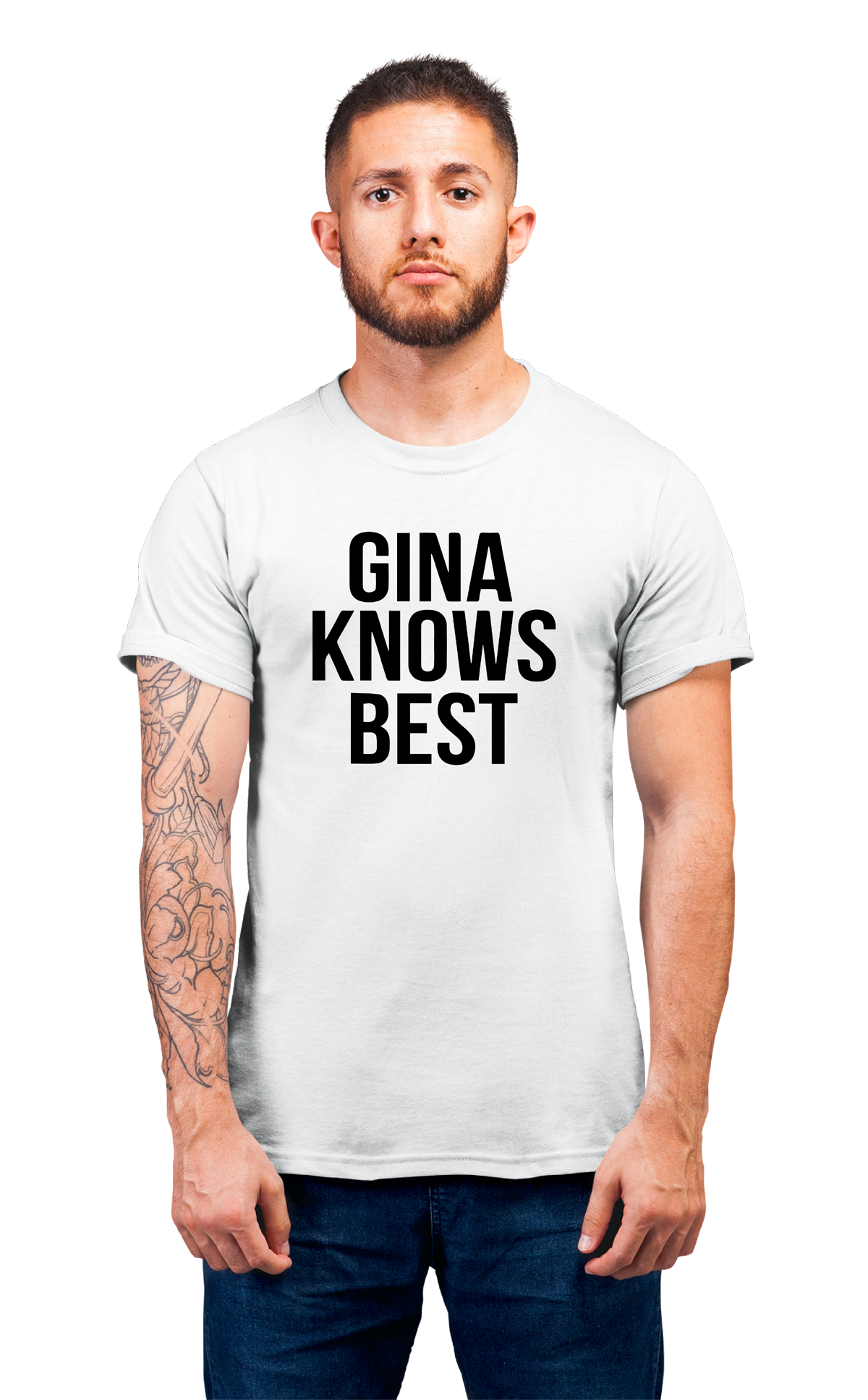 Sweaty Armpits Premium Unisex Printed T-shirts  Brooklyn Nine-Nine American Sitcom, "Gina Knows Best" Famous Quote Minimalistic Design