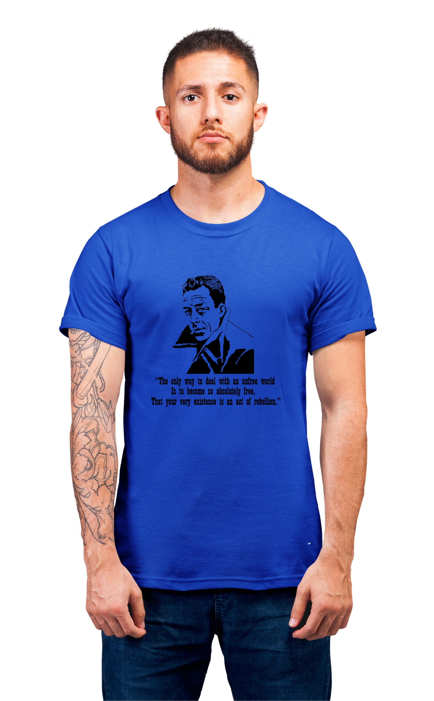 Minimalist movie-inspired T-shirt with a round neck and breathable 180 GSM material