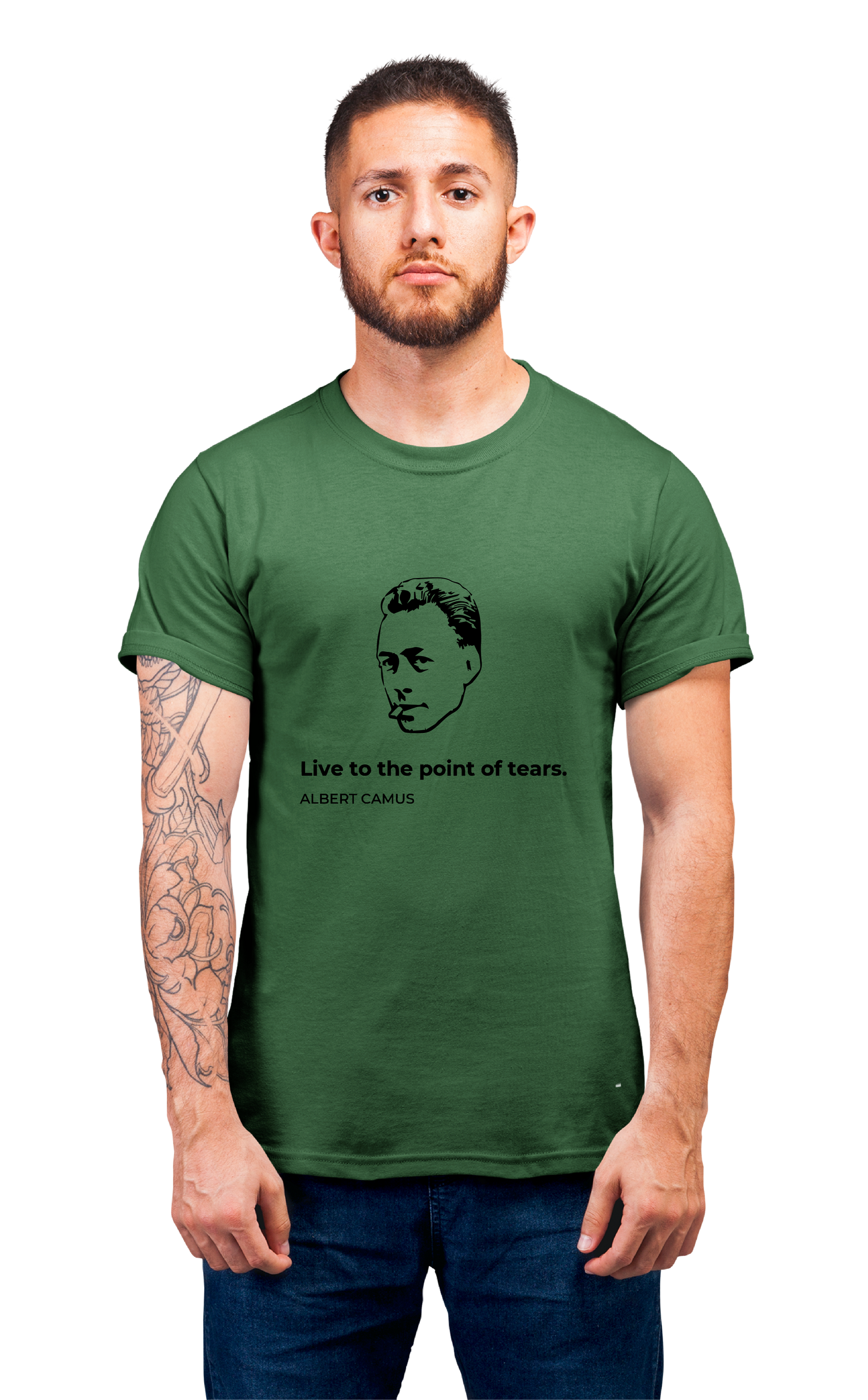 Minimalist movie-inspired T-shirt with a round neck and breathable 180 GSM material