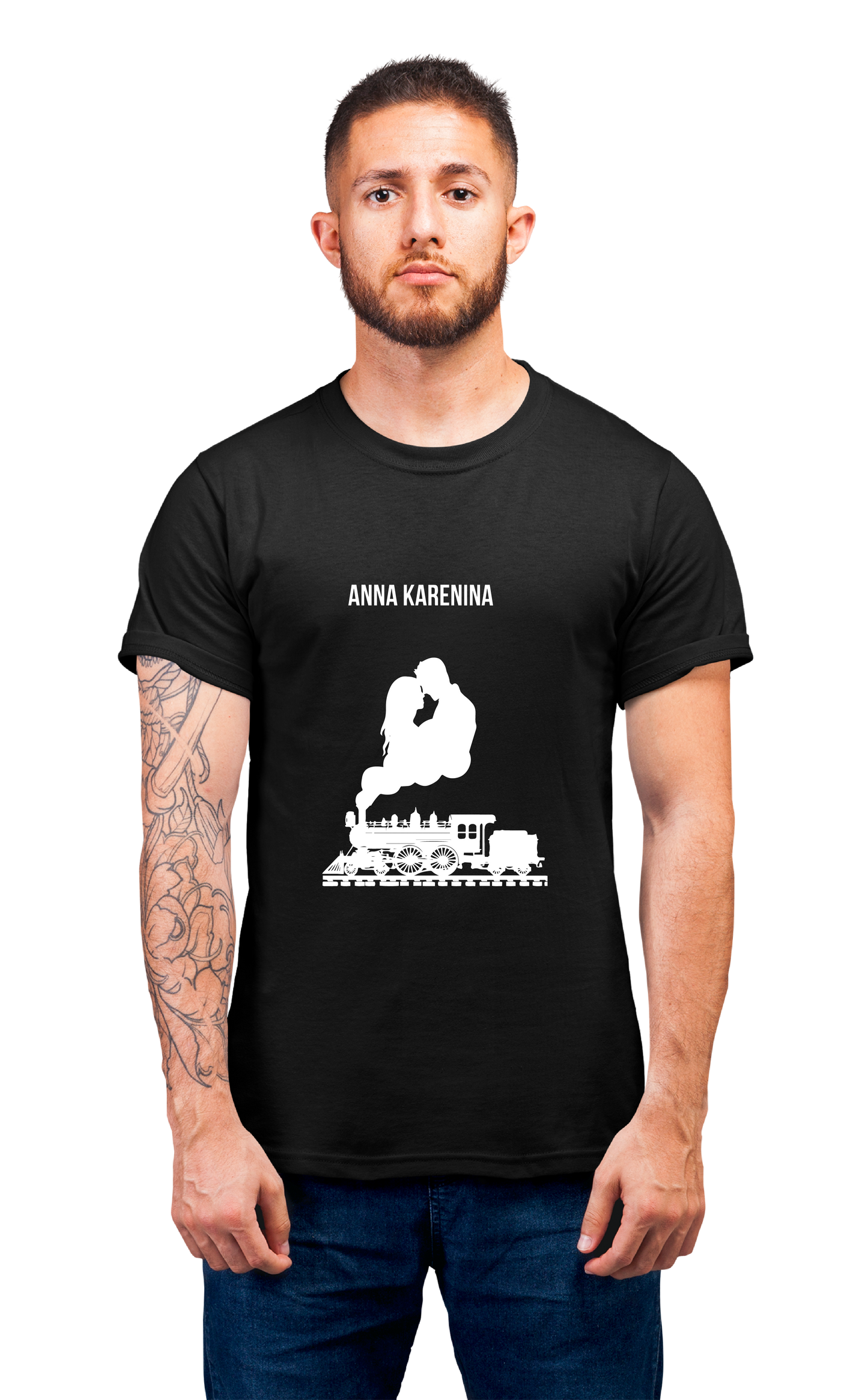 Sweaty Armpits Premium Unisex Printed T-shirts, Anna Karenina Epic Novel Leo Tolstoy Minimalistic Design