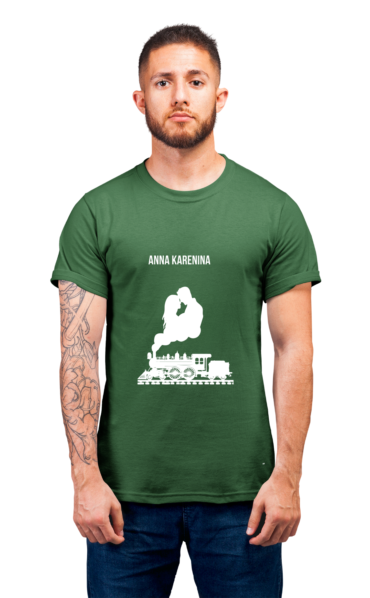 Sweaty Armpits Premium Unisex Printed T-shirts, Anna Karenina Epic Novel Leo Tolstoy Minimalistic Design