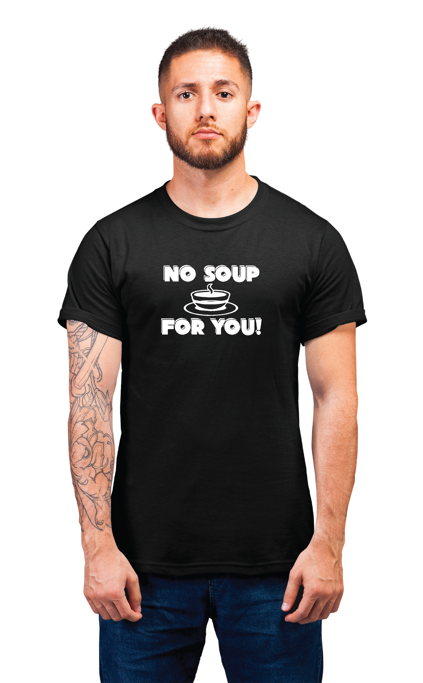 Sweaty Armpits Premium Unisex Printed T-shirt Seinfeld Soup Nazi Minimalistic Design