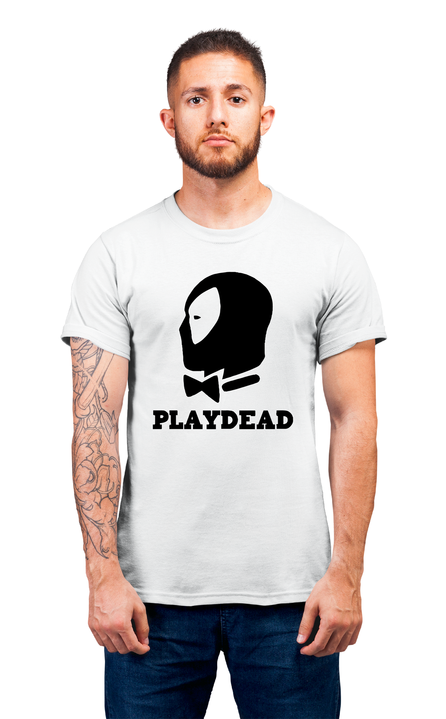 Sweaty Armpits Premium Unisex Printed T-shirt Marvels UniVerse "Deadpool" "Play-Dead" Minimalistic Design
