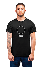 Minimalist movie-inspired T-shirt with a round neck and breathable 180 GSM material