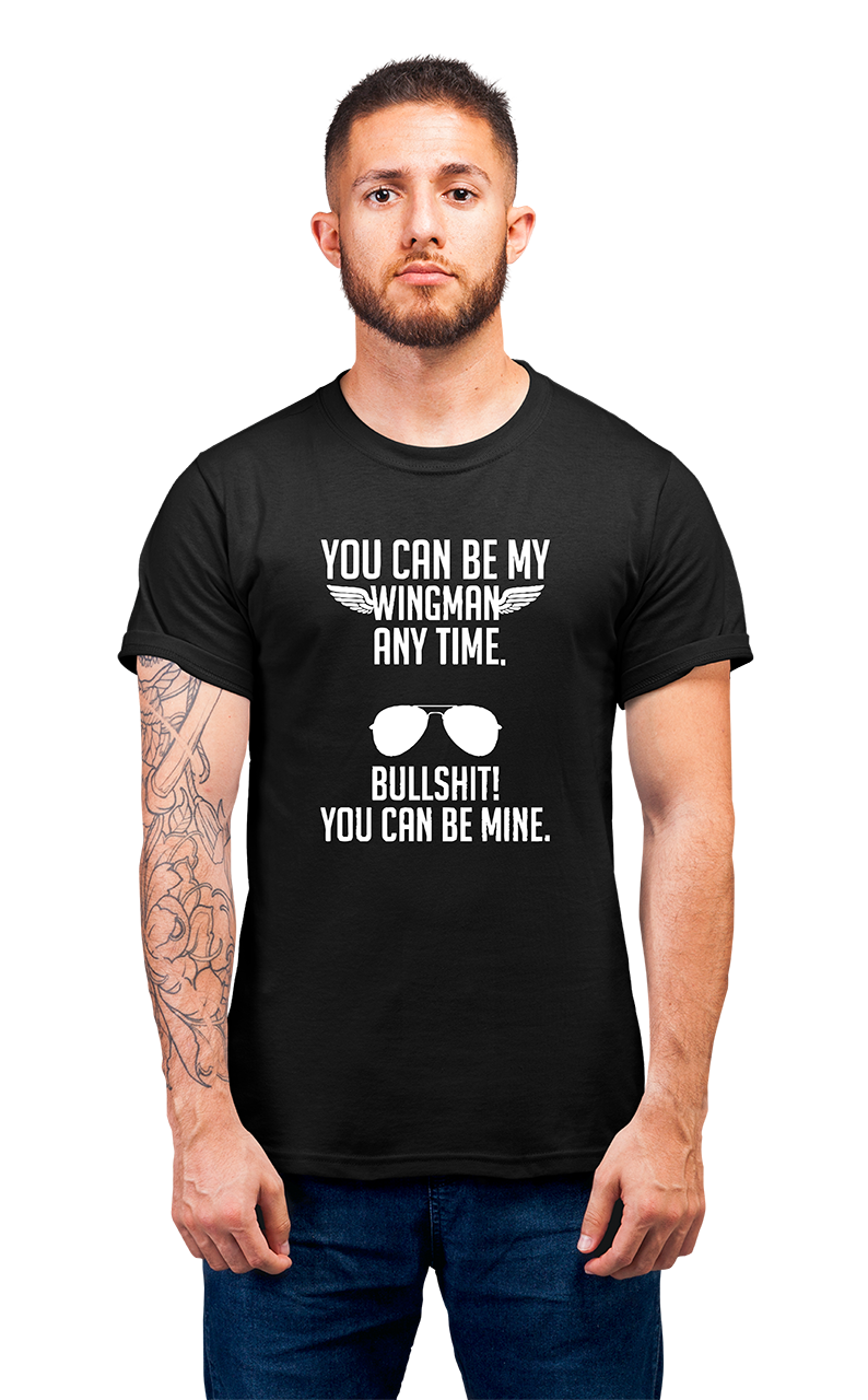 Minimalist movie-inspired T-shirt with a round neck and breathable 180 GSM material